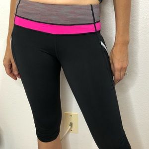 Lululemon Crop Legging Side Pockets Sz 6